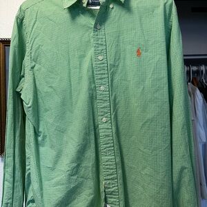 Ralph Lauren- Green Checkered Men's Shirt